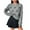 Gray, variant on Tops for Women Long Sleeve Bownot Round Neck Knitted Sweater Pullover Sweater,Womens Tops Gray S