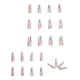 thumbnail image 2 of Uñas postizas, 24 unidades de uñas postizas, parches para decoración de uñas, productos de uñas para vestir, uñas postizas removibles tipo ataúd., 2 of 9