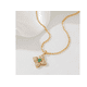 thumbnail image 2 of Collar Xtellar dorado Flor Mujer Dije Cadena Chapado Oro 18k, 2 of 4
