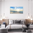 thumbnail image 2 of HFDF Beach Ocean Canvas Large Wall Art for Living Room Coastal Seagull Prints Seascape Sunrise Pictures Aesthetics Painting Artwork Office Home Decor for Bedroom Dining 20x16inch Framed, 2 of 6