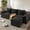 Gray, variant on Guqiart L-Shaped Cloud Couch Sectional Sofa, 104" Convertible Modular Deep Seat with Double-Layer Cushion & Headrest - for Living Room, Cream Beige