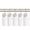 Brushed Nickel, variant on Utopia Alley Shower Hooks - Shower Curtain Rings for Bathroom - Rust Resistant Shower Curtain Hooks for Shower Curtain or Liner - Shower Curtain Rings with Crystal Design - Set of 12, Brushed Nickel