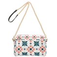 thumbnail image 2 of FORMRS Women Crossbody Purse with Chain Strap Vegan Leather Shoulder Handbag, Flowers Geometric Pattern, 2 of 7