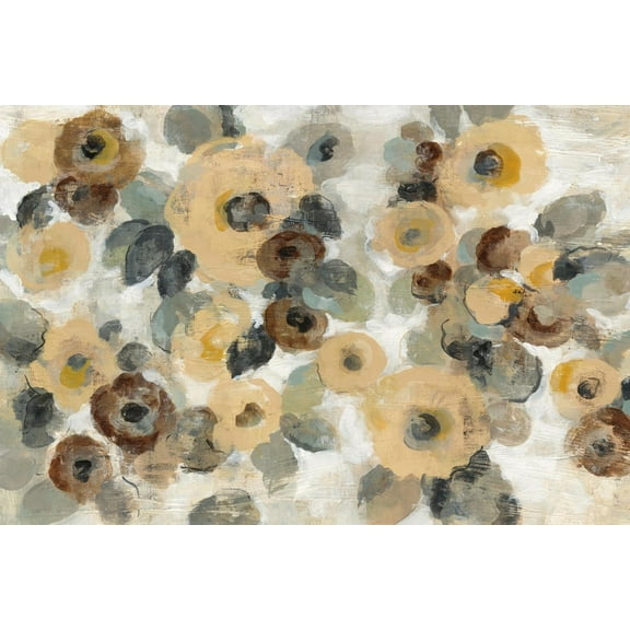 Art.com Neutral Floral Beige I Art Print by Silvia Vassileva, 18" x 12"