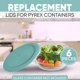 thumbnail image 3 of Tapas de repuesto para recipientes Pyrex redondos de vidrio y plástico para alimentos, 3 of 6