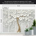thumbnail image 3 of Abstract Wallpaper Wall Mural - Magic Magnolia, 3 of 6