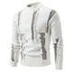 thumbnail image 1 of pstuiky Camisas casuales de manga larga para hombre, Suéter de cuello redondo con bloques de color para hombre, suéter de punto, suéter de manga larga cálido e informal para hombre m, 1 of 8