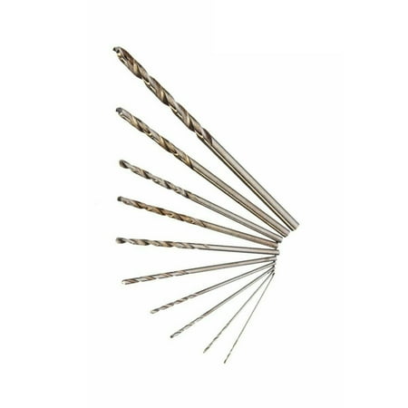 

Feiruifan 10Pcs/Set Twist Drill Bits Small High Toughness Good Efficiency Assorted Twist Drilling Bit Kit for Art Making