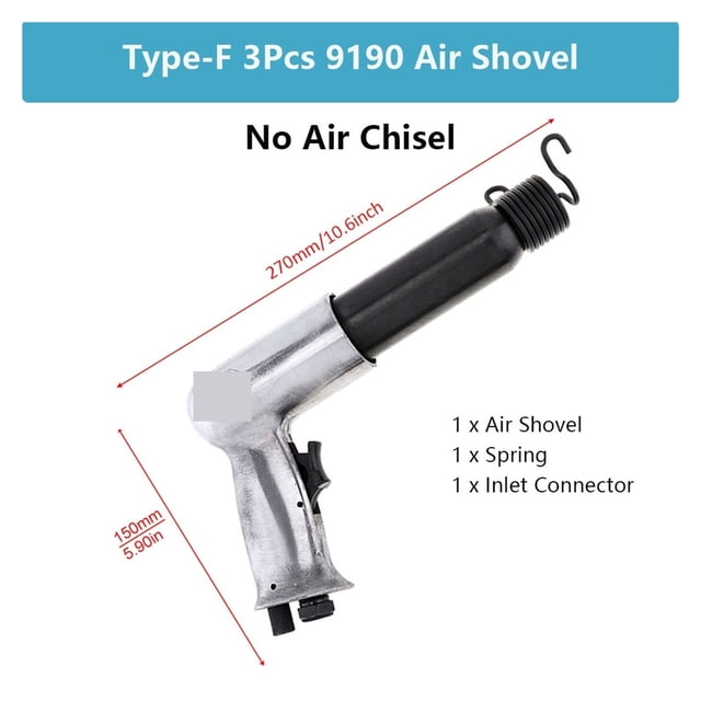 3/4/7/8Pcs Pneumatic Tool Air Hammer Handheld Pistol Gas Air Shovels Small Rust Remover Cutting Drilling Air Chisel Tools ,Powerhouse Performance