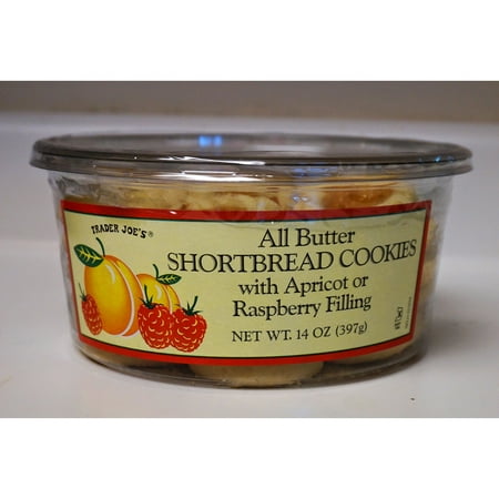Trader Joe's All Butter Shortbread Cookies with Apricot or Raspberry