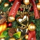 thumbnail image 5 of El árbol de la puerta principal está decorado con un árbol de Navidad artificial y la Corona de la puerta principal está decorada., 5 of 5
