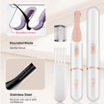 thumbnail image 4 of CHOK Electric Eyebrow Trimmer Eyebrow Hair Remover   Electric Razor Painless Eyebrows Removal-Pink, 4 of 6