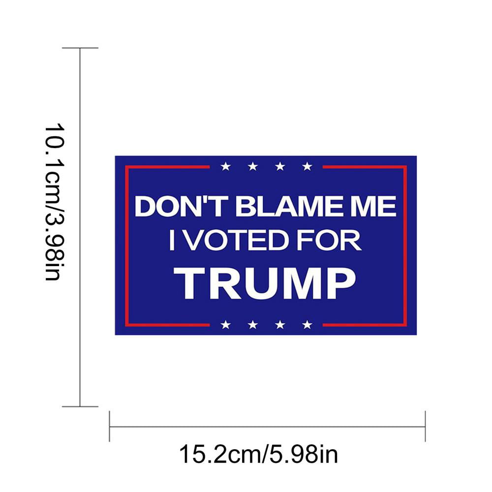 Trump 2024 Car Stickers and Decals Waterproof Sticker Paper for Truck Laptop Bumper Window Water Bottle Skateboard 6×4 Black 