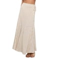 thumbnail image 1 of Gibobby faldas cargo Falda columpio de media longitud con hebilla de de temperamento para mujer(Beige, S), 1 of 5