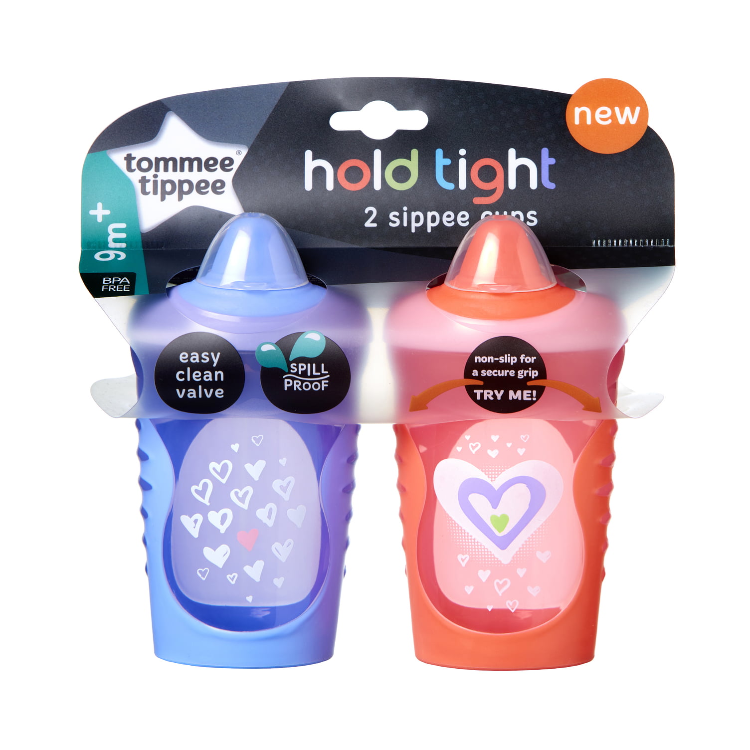 Tommee Tippee Hold Tight Sippy Cup 2 ct; 10 oz