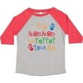 thumbnail image 3 of Inktastic Mommom and Poppop Love Me Boys or Girls Toddler T-Shirt, 3 of 5