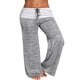 thumbnail image 2 of Toystoory Pantalones de Yoga con cordón para mujer de otoño, pantalones de pierna ancha a juego con empalme para correr y trotar para niñas, Uniforme atlético Gris L, 2 of 6