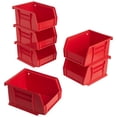 thumbnail image 1 of Contenedores de almacenamiento Akro-Mils 30210 Akrobins de plástico, 0,14 L, color rojo, paquete de 6, 1 of 8