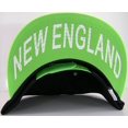 thumbnail image 2 of New England Adult Size Adjustable Snapback Baseball Cap (Black/Green), 2 of 4