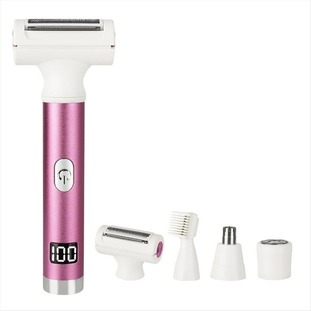 Afeitadora Eléctrica Inalámbrica para Uso en Seco y Húmedo, con Pantalla LED, Depiladora Suave y Delicada para la Zona del Bikini, Rostro y Cuerpo.
