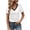 White, variant on VBVC No Boundarie Women's V Neck Short Sleeve Tshirt,Womens Plus Size Color Blocked Blouse,Basic Workout Clothes For Women,*Black,Size XXL