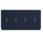 Twin Star Home 15.5 in. D Buffet Sideboard TV Stand for TVs up to 70 in, Modern Navy