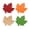 B, variant on Set of 4 Wooden Maple Leaf Tabletop Decorations for Autumn Harvest Home Office Party Festival Display