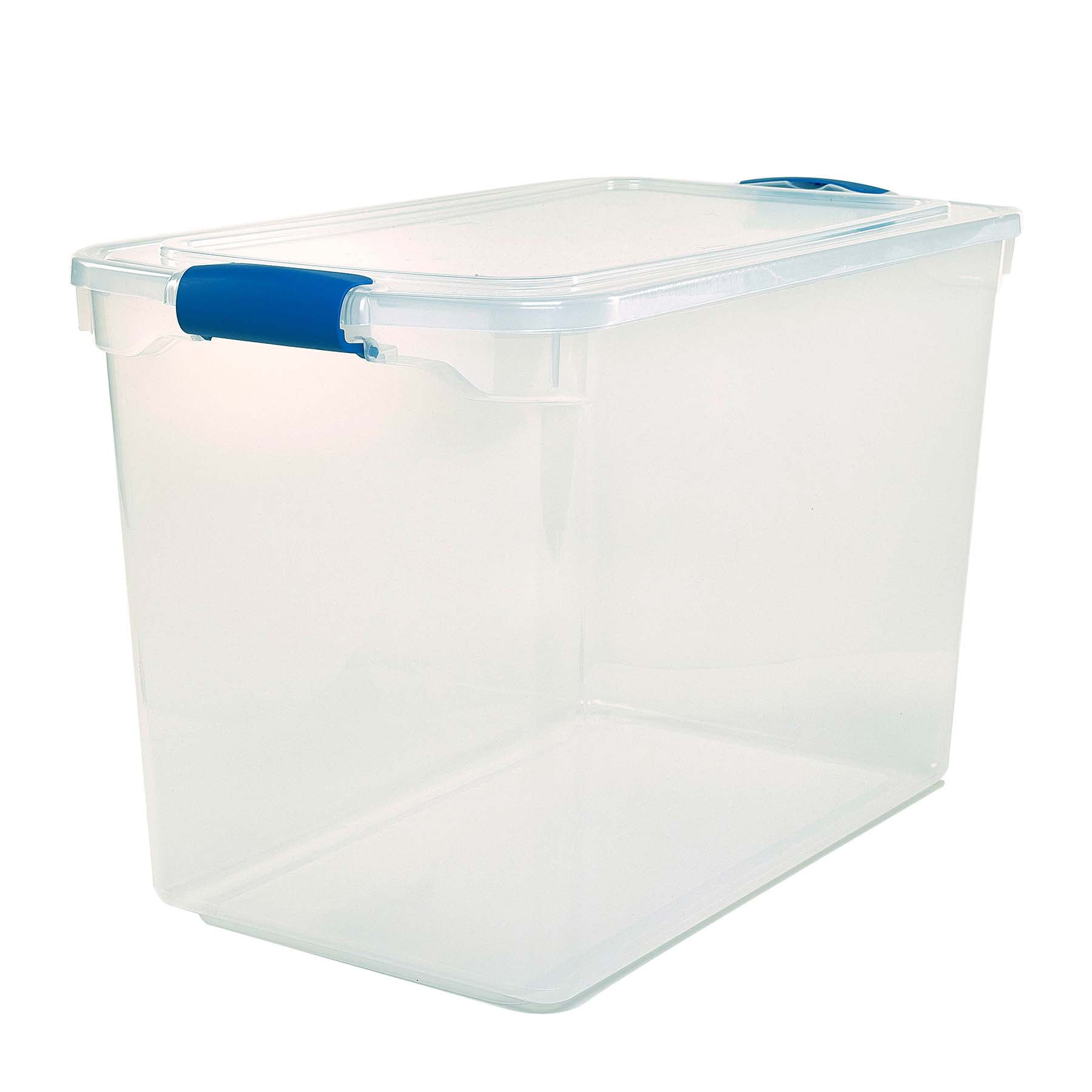 Homz 112 Quart Latching Clear Storage Container, Set of 2