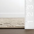 thumbnail image 2 of nuLOOM Nikita Faded Geometric Machine Washable Area Rug, 10' x 14', Brown, 2 of 9