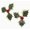 红色, variant on 50 Realistic Artificial Holly Berries with Green Leaves - Perfect for Christmas Wreaths, DIY Crafts, and Holiday Decor