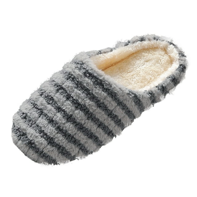 asddcavvf Japanese Spring Autumn Winter Couple Mute Soft Bottom Home Slippers Men And Women Wooden F