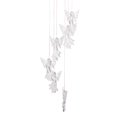 thumbnail image 3 of 1 Set LED Solar Powered Angel Wind Chime Waterproof with Resin and Iron Findings for Outdoor Garden Yard Festival Decoration Clear 842mm, 3 of 7