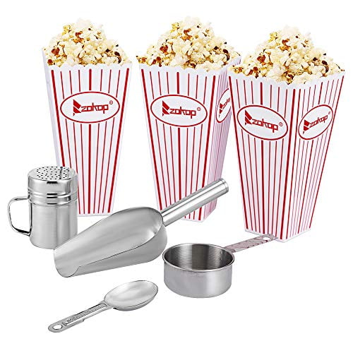 Kepooman Double Door Large Capacity Retro Popcorn Machine with Cart, Red Kepooman Double Door Large Capacity Retro Popcorn Machine with Cart, Red