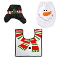 thumbnail image 2 of Juego de 3 fundas navideñas para asiento de inodoro y alfombra de Papá Noel, cubierta para tanque, decoración navideña, 2 of 5