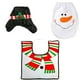 thumbnail image 2 of Juego de 3 fundas navideñas para asiento de inodoro y alfombra de Papá Noel, cubierta para tanque, decoración navideña, 2 of 5