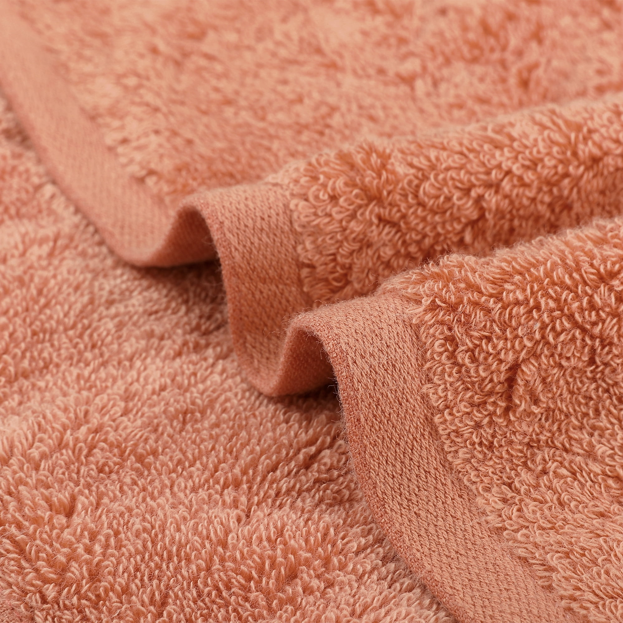 Unique Bargains Cotton Wash Cloths for Face Striped Face Cloths Highly Absorbent Towels Orange