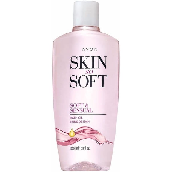 Avon Skin So Soft Soft & Sensual Argan Oil Bath Oil, Spicy Floral Scent, 16.9 fl oz