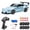 Blue, variant on QYROS RC Drift Car, 1:24 Scale Remote Control Vehicle With LED Lights, 2.4GHz 20KM/H 4WD High Speed RC Cars, Drifting Tires&Two Batteries, Racing Sports Toy Idea Gift