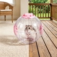 thumbnail image 5 of Clear Hamster Exercise Ball, Ventilation Holes, Turn Lock Closure, No Tools Assembly, for Hamsters, Gerbils, Small Pets, Blue, 1 Pack, 5 of 7