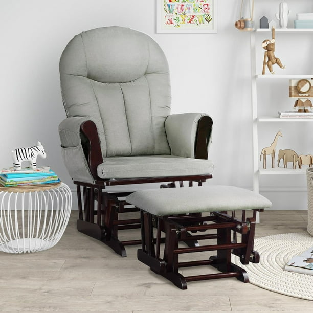 Baby Relax Huntington Glider Rocker with Storage and Ottoman