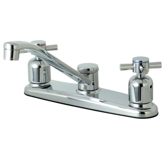Kingston FB111DX Concord Two-Handle 2-Hole 8" Centerset Kitchen Faucet in Polished Chrome