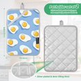 thumbnail image 6 of Yayeee Pot Holders Kitchen Heat Resistant with Pockets 7"x9.8" Cotton Oven Cooking Hot Pads, Playful Fried Eggs, 6 of 7