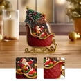 thumbnail image 1 of Bola de Nieve Navidad Esfera Musical Brillante Linterna Caja de Música Lámpara Figura Santa Adorno Acrílico para Decoración Navideña Y Reuniones trineo, 1 of 8