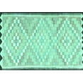 thumbnail image 1 of Ahgly Company Machine Washable Indoor Rectangle Southwestern Turquoise Blue Country Area Rugs, 8' x 10', 1 of 4