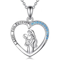 Mom Necklace For Women Sterling Silver Mother Necklace Mothers Day Birthday Jewelry Gifts For Mother Grandma 18"[o2756]