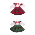 thumbnail image 1 of 2 piezas para muñeca de 18 pulgadas, , camisa, traje, muñecas de 45 cm, disfraz de muñecas Zulema Falda a cuadros American Doll de 18 pulgadas, 1 of 8