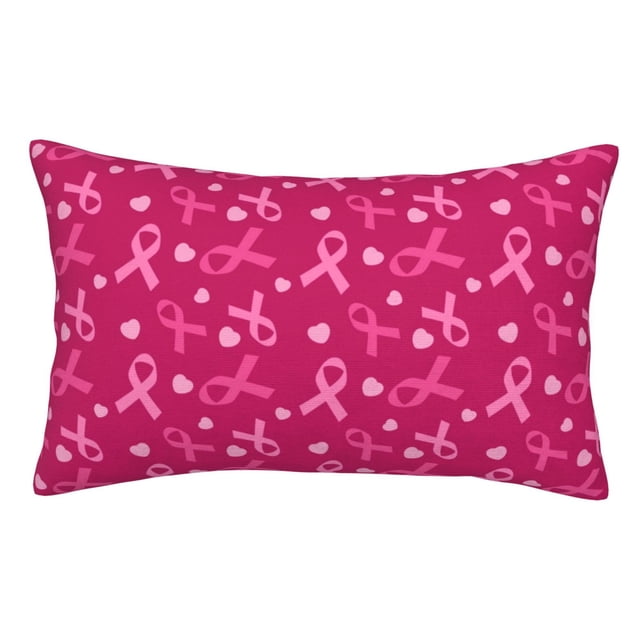 Balery Breast Cancer Awareness6 Funda de Cojín Estampada, Regalos para Mujeres, Regalos de Amor para Ella, Regalos para Novia o Esposa, Funda de Almohada-16"x24"