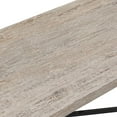 thumbnail image 6 of Furniture of America Kaelis Modern 84" Solid Wood Indoor Dining Table, Oak, 6 of 10
