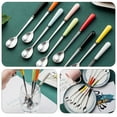 thumbnail image 4 of 4Pcs Stainless Steel Teaspoons Stirring Spoons Ceramic Handle Coffee Spoons, 4 of 5