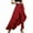 Red, variant on TSADFHJI Sequin Skirt Long Women's High Waist Wide Leg Pants High Waist Trousers Chiffon Pants Xxxl Red